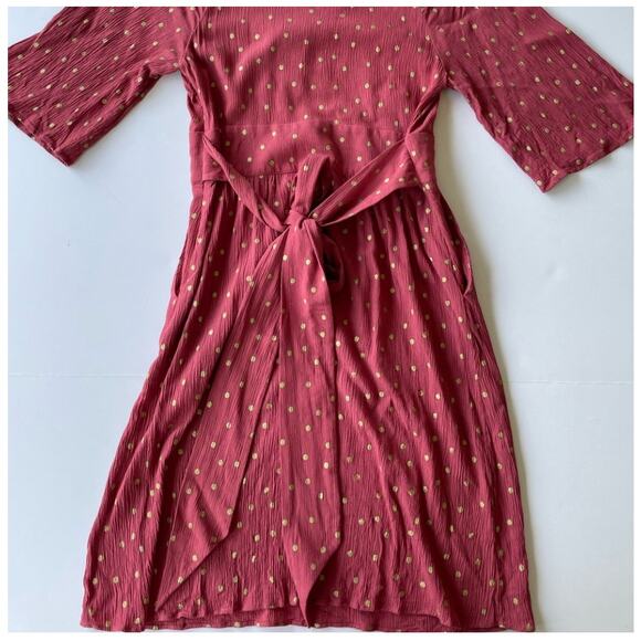 Boden Dominique Belted Polka Dot Dress Size 6 R - Picture 5 of 5